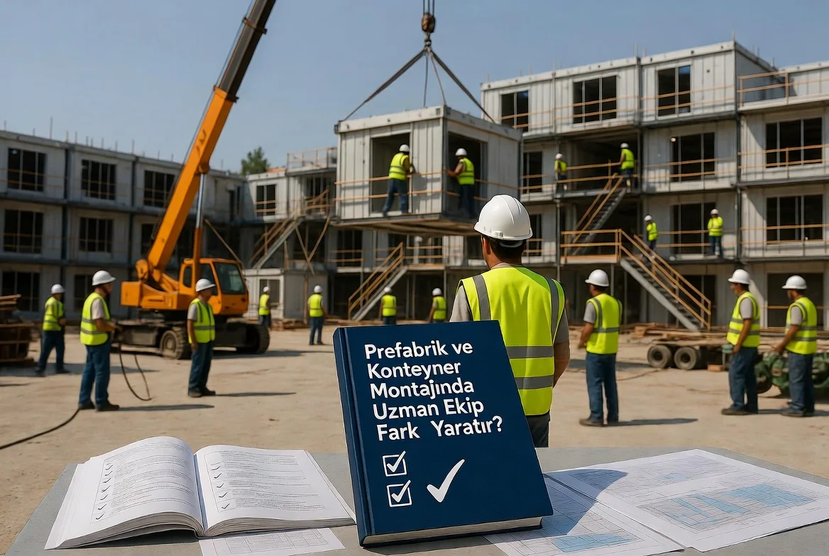 Prefabrik montaj ekibinde uzmanlık