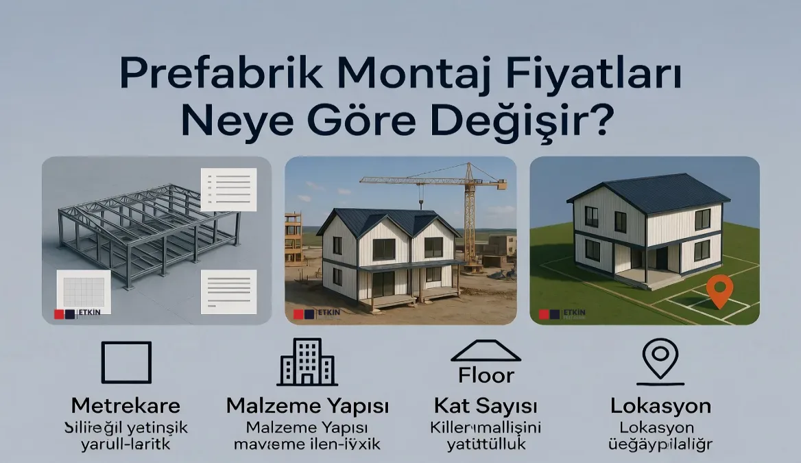 Prefabrik montaj fiyatları neye göre değişir