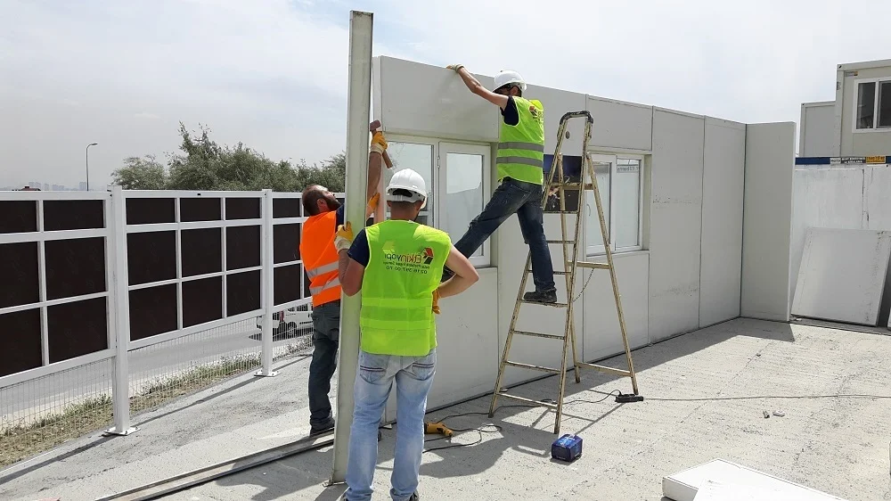 Etkin Prefabrik uzman ekibi tarafından yapılan prefabrik söküm çalışması